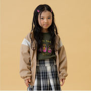 【フード収納可能】【撥水】肩切替ジップジャケット