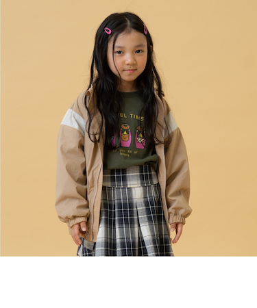 【フード収納可能】【撥水】肩切替ジップジャケット