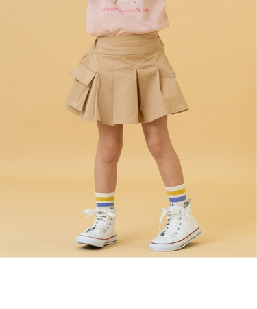 プリーツカーゴキュロット