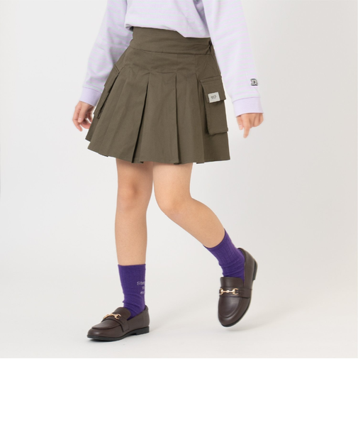 プリーツカーゴキュロット