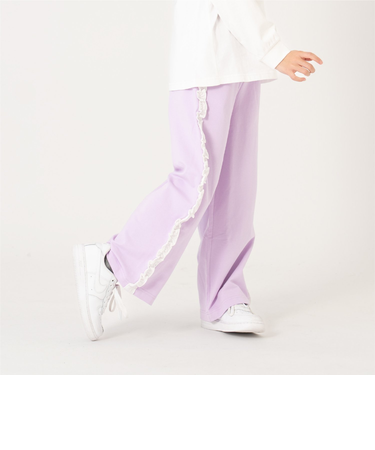 サイドガラフリルスウェットパンツ