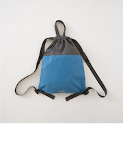 【撥水】バイカラーハンドル付きナップサック