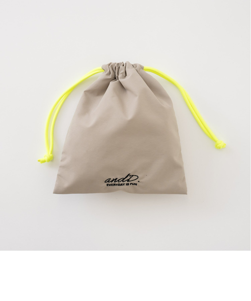 【撥水】バイカラー巾着