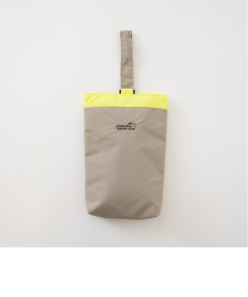 【撥水】バイカラーシューズバック