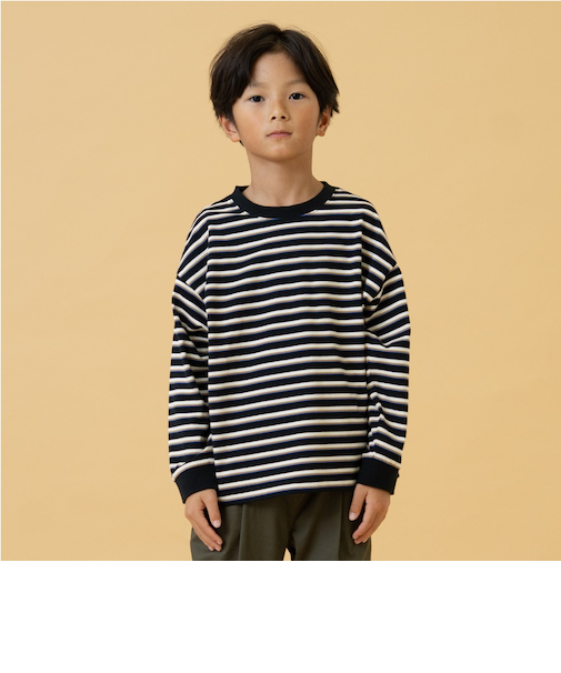 【365D】アソートマルチボーダーロンT