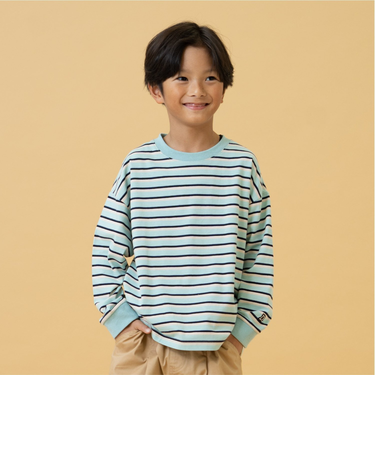 【365D】アソートマルチボーダーロンT