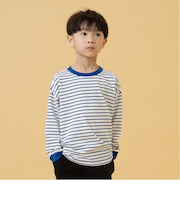 【365D】アソートマルチボーダーロンT