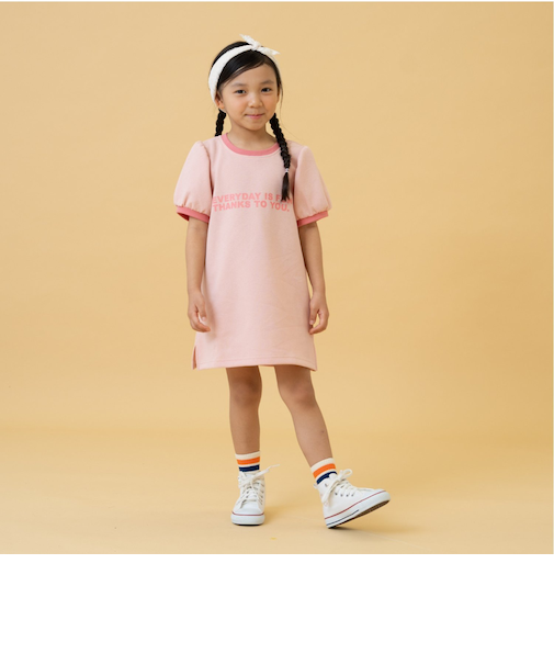 鹿の子リンガーワンピース