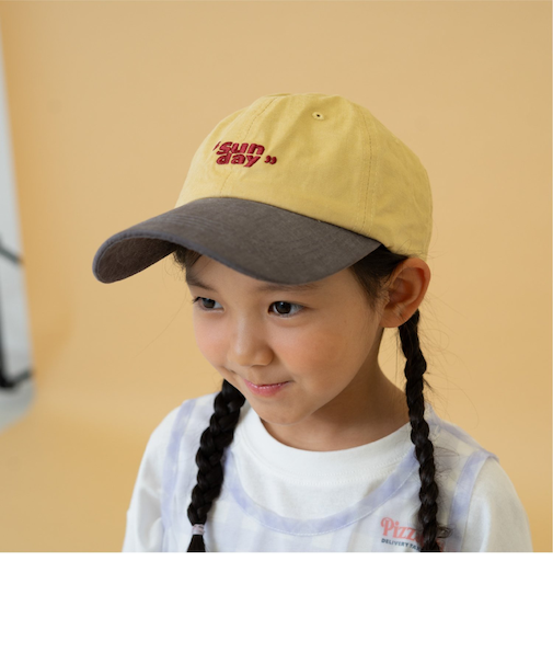 【Dセレクト】SUNDAY配色キャップ