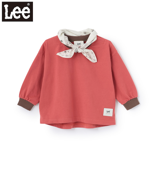 【Lee】バンダナ付きビッグシルエット長袖T