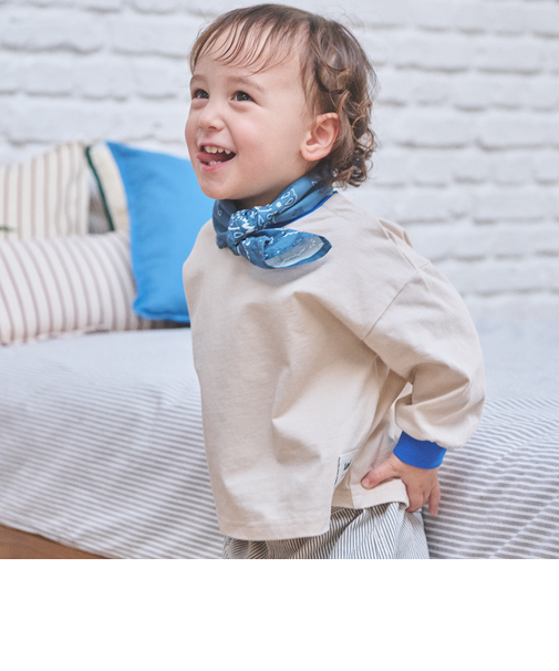 【Lee】バンダナ付きビッグシルエット長袖T