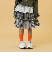 ペプラムフリルインパン付きスカート