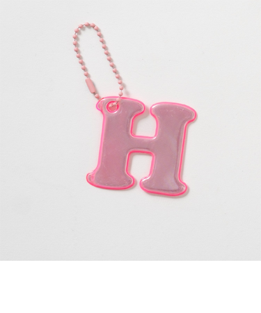 あんしんアルファベットリフレクターチャーム(ピンク)