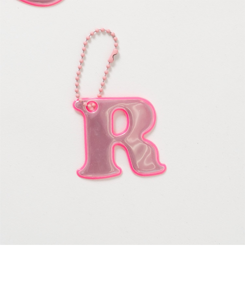 あんしんアルファベットリフレクターチャーム(ピンク)