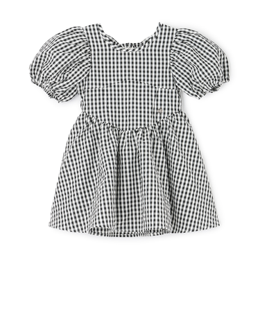 【リンク】袖パフペプラムワンピース