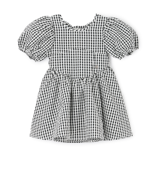 【リンク】袖パフペプラムワンピース