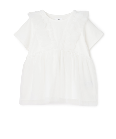 【親子リンク】チュールフリルチュニック