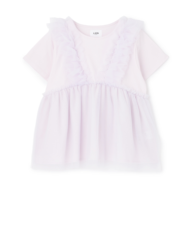 【親子リンク】チュールフリルチュニック