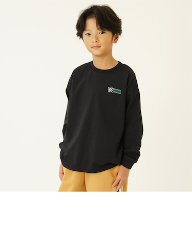 【綿100%】【365D】ワンポイントししゅうロンT