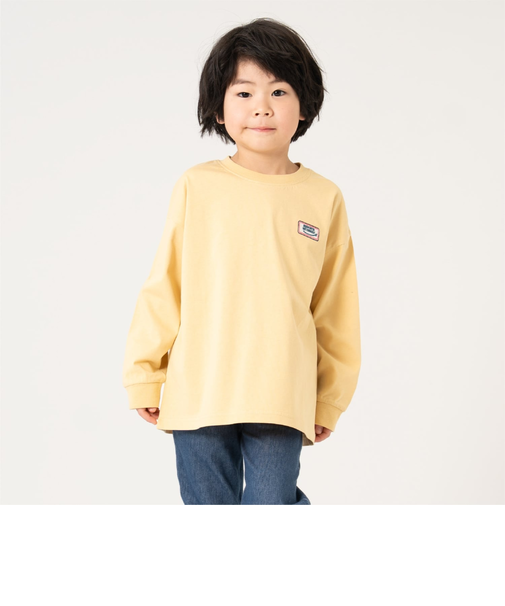 【綿100%】【365D】ワンポイントししゅうロンT