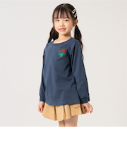 【365D】ワンポイントししゅうAラインロンT