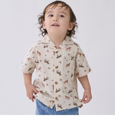 【リンク】アソート柄開衿半袖シャツ