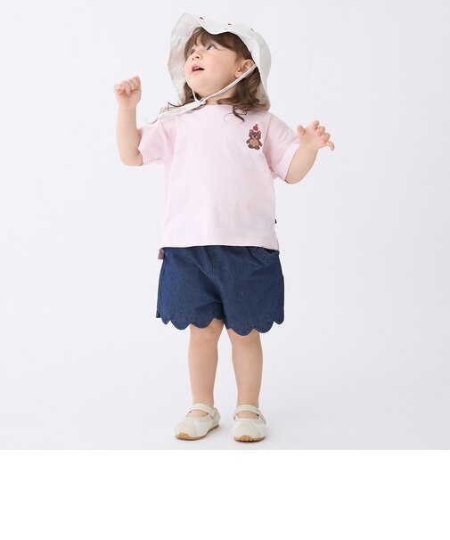 【防汚加工】スカラップショートパンツ