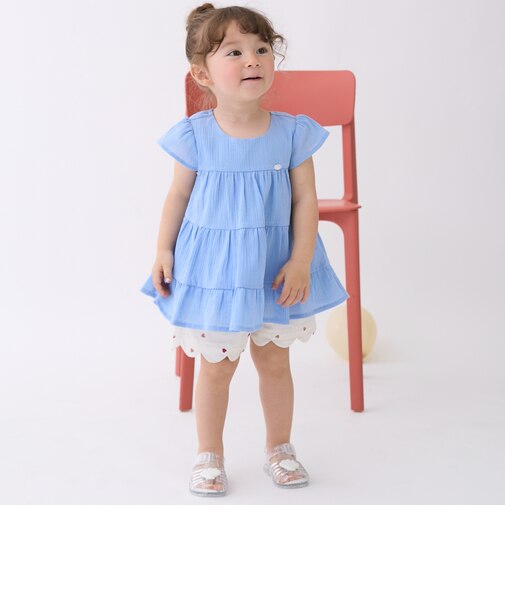 【防汚加工】スカラップショートパンツ