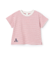 【防汚】カラーボーダー半袖Tシャツ