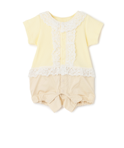 切り替えレースカバーオール