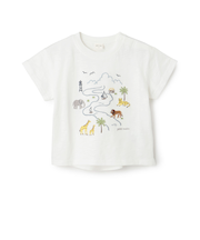 サファリ刺しゅう半袖Tシャツ