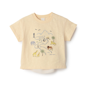 サファリ刺しゅう半袖Tシャツ