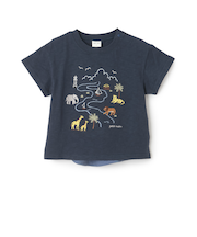 サファリ刺しゅう半袖Tシャツ