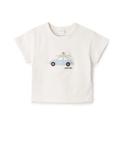 【リンク】ヨット/車アップリケ半袖Tシャツ