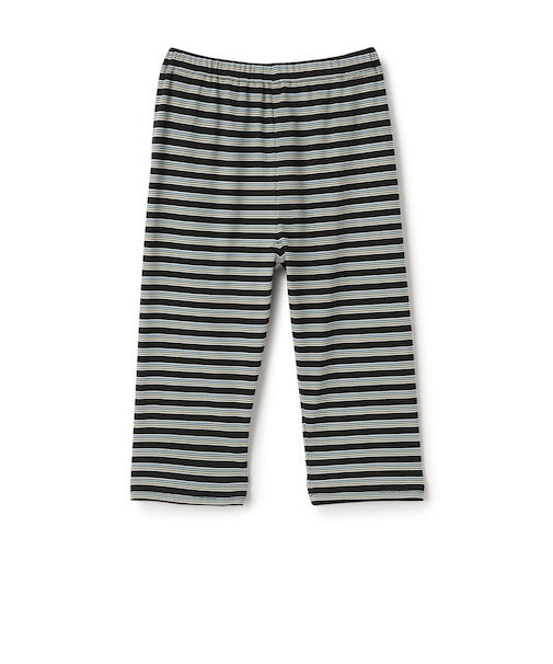 【365D】リブボーダー6分丈レギンス