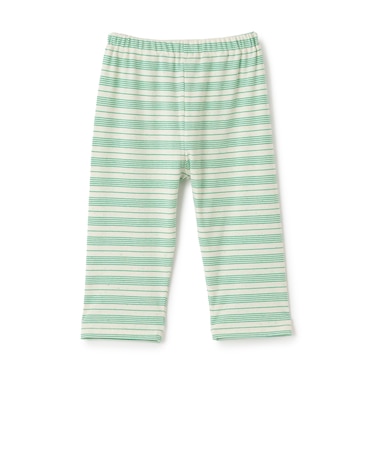 【365D】リブボーダー6分丈レギンス