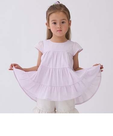 【スマイル/冷感/リンク】楊柳チュニック