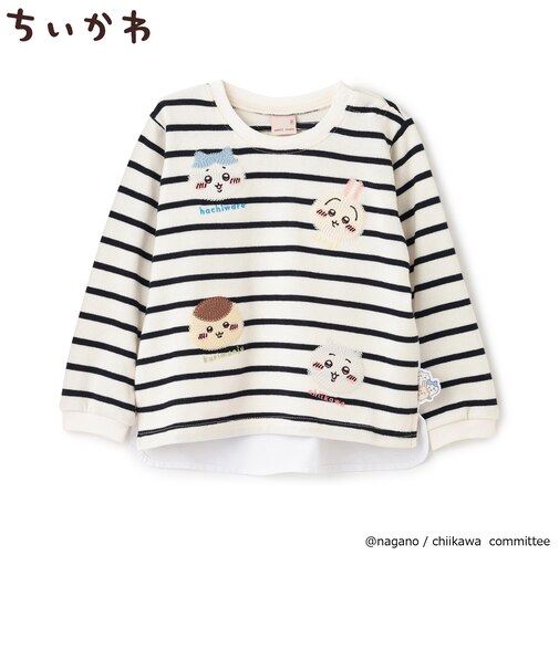 【アニメちいかわ】お顔モチーフ長袖Tシャツ