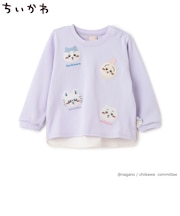 【アニメちいかわ】お顔モチーフ長袖Tシャツ