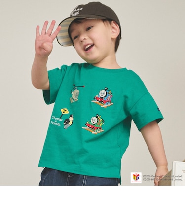 【きかんしゃトーマス】刺しゅう半袖Tシャツ