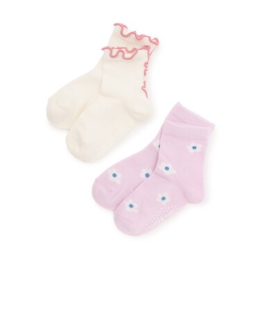 お花メロウショートソックス2P