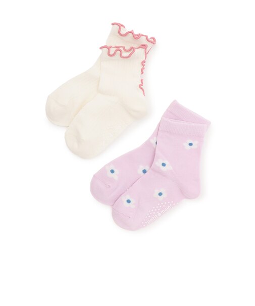 お花メロウショートソックス2P