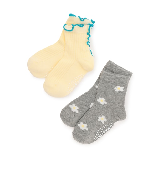 お花メロウショートソックス2P