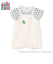 【はらぺこあおむし】サロペ風カバーオール