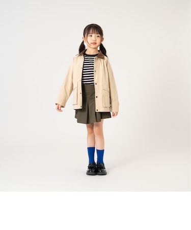 衿コーデュロイジップアップジャケット