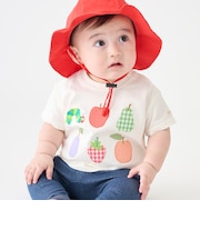 【はらぺこあおむし】フルーツアップリケ半袖Tシャツ