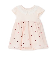 【リンク】ハート刺しゅうOPロンパース