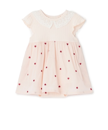 【リンク】ハート刺しゅうOPロンパース