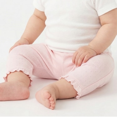 【プティプラ】裾フリル7分丈レギンス