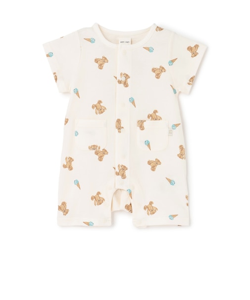 半袖カバーオール